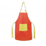 Delantal infantil non-woven para publicidad color rojo