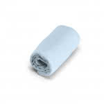 Toalla de microfibra rectangular con bolsa color azul claro impreso