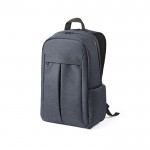 Mochila de nylon reciclado con cremalleras impermeables 22L color azul