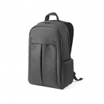 Mochila de nylon reciclado con cremalleras impermeables 22L color gris oscuro