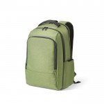 Mochila impermeable bitono de nylon reciclado para portátil 15,6” color verde militar