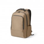 Mochila impermeable bitono de nylon reciclado para portátil 15,6” color camel