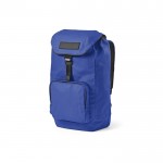 Mochila resistente al agua de algodón reciclado con hebilla 240 g/m2 color azul