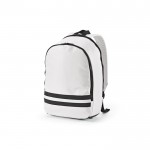 Mochila de RPET con bolsillo para portátil y bandas reflectantes 18L color blanco