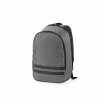 Mochila de RPET con bolsillo para portátil y bandas reflectantes 18L color gris