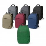 Mochila de 300D RPET con compartimento frontal con cremallera 18L vista novena