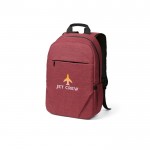 Mochila de 300D RPET con compartimento frontal con cremallera 18L vista septima