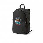 Mochila de RPET para portátil con acabado ripstop 15,6” vista con logotipo