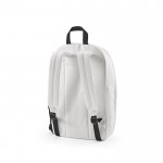 Mochila de RPET para portátil con acabado ripstop 15,6” color blanco segunda vista