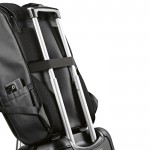 Mochila de cuero sintético con espacio acolchado para portátil 20L vista cuatro