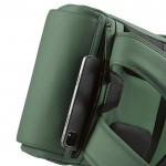 Mochila de cuero sintético con espacio acolchado para portátil 20L vista trece