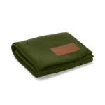 Manta ecológica de RPET con parche personalizable 180 g/m2 color verde militar