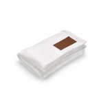 Manta extra suave de RPET con parche imprimible 240 g/m2 color blanco