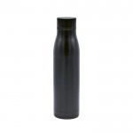 Botella de acero inoxidable reciclado con función térmica 600ml color negro