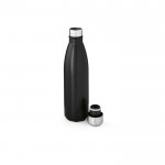 Botella de acero inoxidable reciclado con acabado mate 400ml color negro segunda vista