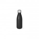 Botella de acero inoxidable reciclado con acabado mate 400ml color negro