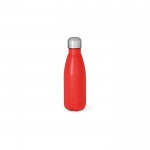 Botella de acero inoxidable reciclado con acabado mate 400ml color rojo