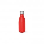 Botella de acero inoxidable reciclado con acabado mate 400ml color rojo