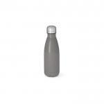 Botella de acero inoxidable reciclado con acabado mate 400ml color gris