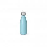 Botella de acero inoxidable reciclado con acabado mate 400ml color azul claro