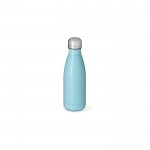 Botella de acero inoxidable reciclado con acabado mate 400ml color azul claro