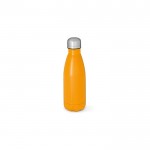 Botella de acero inoxidable reciclado con acabado mate 400ml color naranja