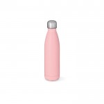 Botella de acero inoxidable reciclado con tapón antigoteo 500ml color rosa