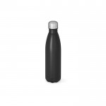 Botella de acero inoxidable reciclado con tapón antigoteo 500ml color negro