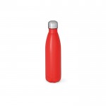 Botella de acero inoxidable reciclado con tapón antigoteo 500ml color rojo