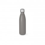Botella de acero inoxidable reciclado con tapón antigoteo 500ml color gris