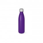 Botella de acero inoxidable reciclado con tapón antigoteo 500ml color violeta