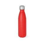 Botella de acero inoxidable reciclado con tapón antifugas 1L color rojo