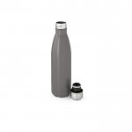 Botella de acero inoxidable reciclado con tapón antifugas 1L color gris segunda vista