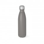 Botella de acero inoxidable reciclado con tapón antifugas 1L color gris