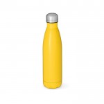 Botella de acero inoxidable reciclado con tapón antifugas 1L color amarillo oscuro