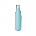 Botella de acero inoxidable reciclado con tapón antifugas 1L color azul claro