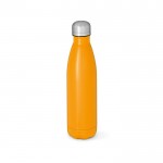 Botella de acero inoxidable reciclado con tapón antifugas 1L color naranja