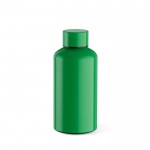 Botella de aluminio reciclado con tapón antifugas 540ml color verde