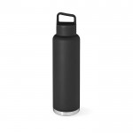 Botella de acero inoxidable reciclado con mosquetón incorporado 1,5L color negro