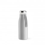 Botella de acero inoxidable reciclado en colores cálidos 380ml color gris claro