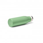 Botella de acero inoxidable reciclado con función térmica 470ml color verde pastel sexta vista