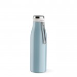 Botella de acero inoxidable reciclado con función térmica 470ml color azul pastel