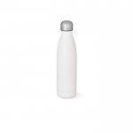 Botella de acero inoxidable reciclado con tapón antigoteo 400ml color blanco