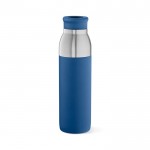 Botella de acero inoxidable reciclado que se convierte en taza 720ml color azul
