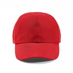 Gorra de RPET de 6 paneles con broche trasero ajustable 110 g/m2 color rojo