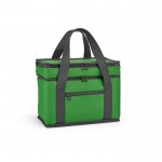 Bolsa térmica de RPET con dos compartimentos y capacidad de 10L color verde