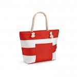 Bolsa isotérmica de RPET con asas de algodón reciclado 15L color rojo