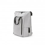 Mochila isotérmica de RPET con un gran bolsillo frontal 28L color gris claro