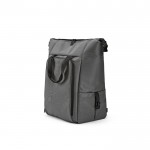 Mochila isotérmica de RPET con un gran bolsillo frontal 28L color gris oscuro