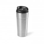 Vaso térmico de acero inoxidable reciclado con tapa deslizante 410ml color plateado